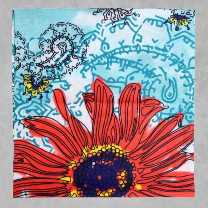 Red Flower Infinity Bandana