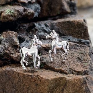 Horse Sterling Silver Studs