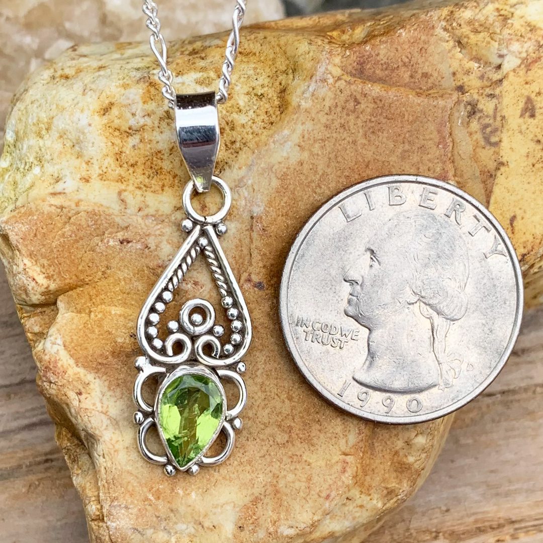 Enchanting Peridot Sterling Pendant