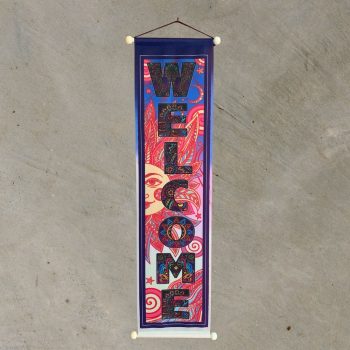 Welcome Sun & Swirls Banner