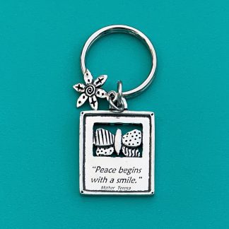 Butterfly-Mother Teresa Quote Keychain