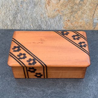 Handcrafted Pawprint Rectangle Box