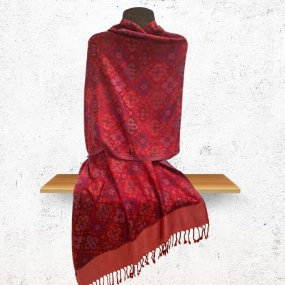 Red & Purple Hues Shawl/Scarf