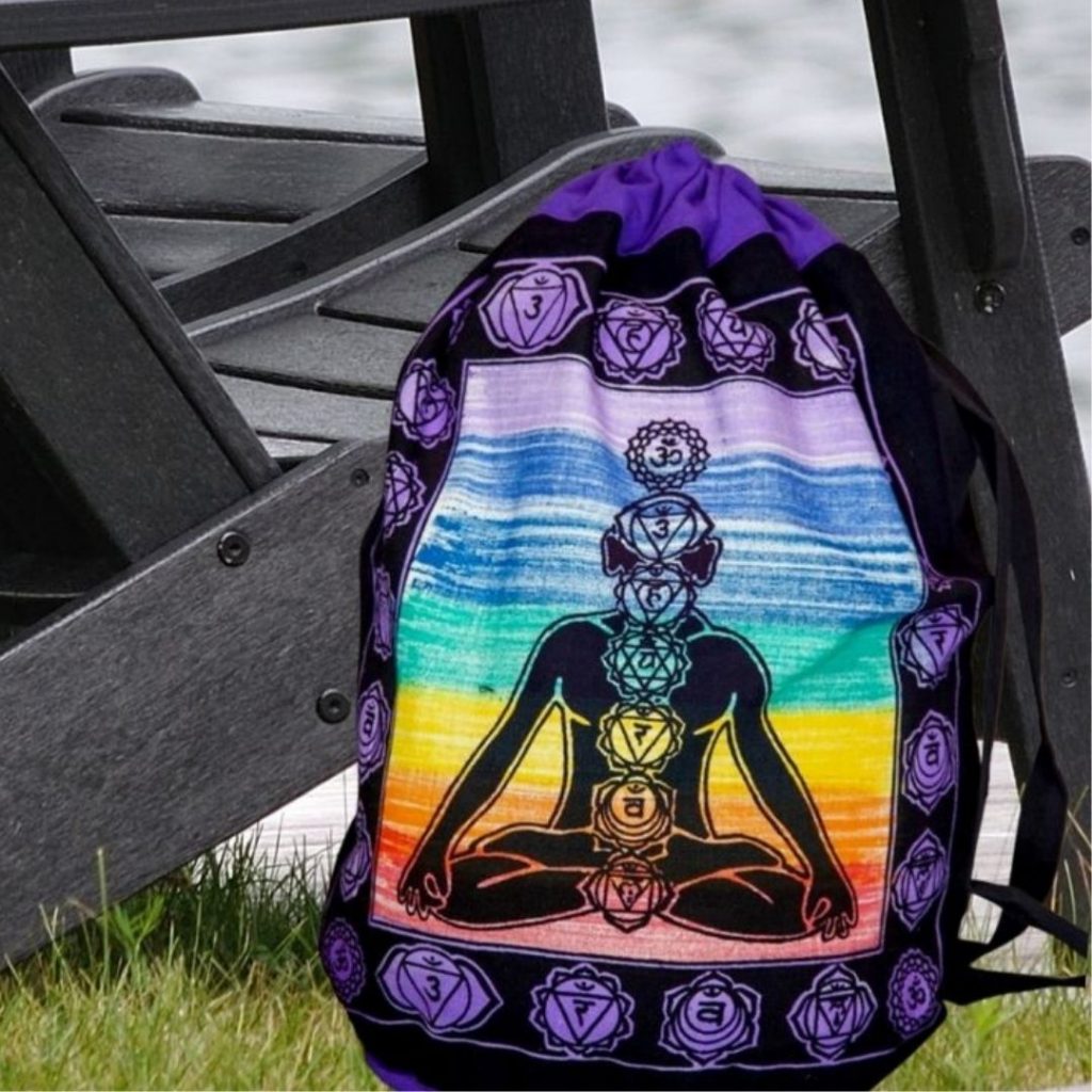 Seven Chakras Drawstring Backpack