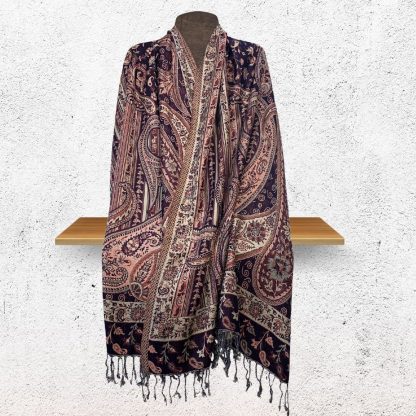 Paisley & Spirals Silky Shawl/Scarf