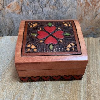 Handcrafted Four Hearts Box