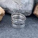 Sterling Swirl Bali Ring