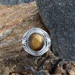 Tigers Eye Oval Ring