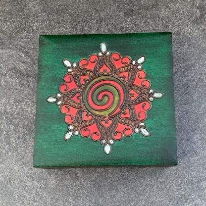 Green Hearts & Spiral Box