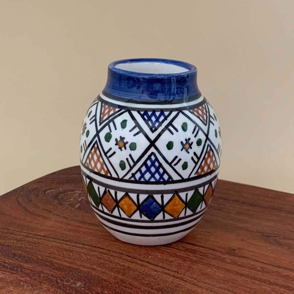Moroccan Multi-Color Vase