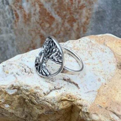 Sterling Rugged Tree Ring