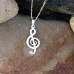 Music Lovers Treble Clef Pendant