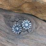 Sterling Daisy Flower Studs Earrings