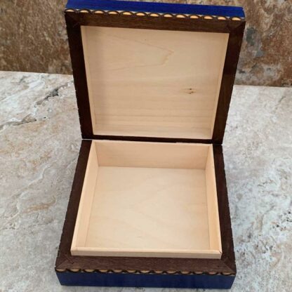 Handcrafted Indigo Floral Box