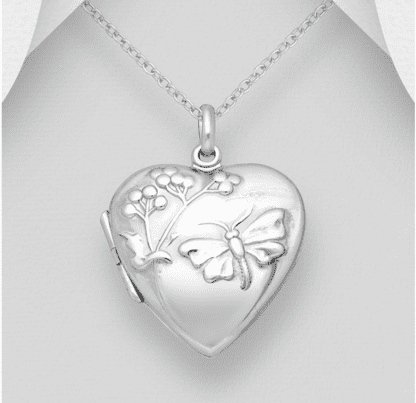 Butterfly Sterling Silver Locket