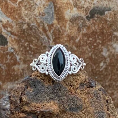 Romantic Black Onyx Ring