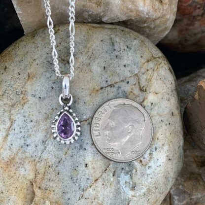 Petite Amethyst Sterling Pendant