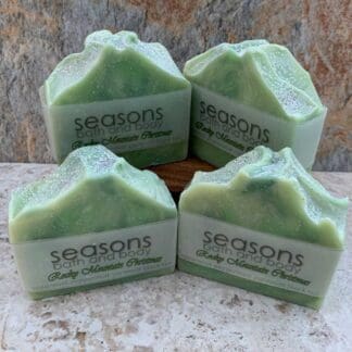 an image of four bars of our Rocky Mountain Christmas All Natural Soap