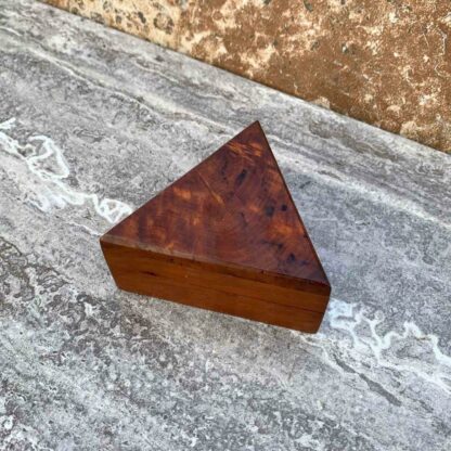 Small Triangular Thuya-Wood Box