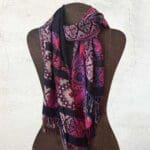 an image of a Midnight Blue with Southwest Pinks Scarf