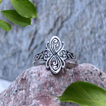 Sterling Silver Ribbons Ring