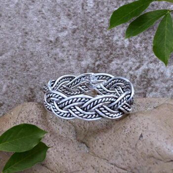 Sterling Bold Braided Ring