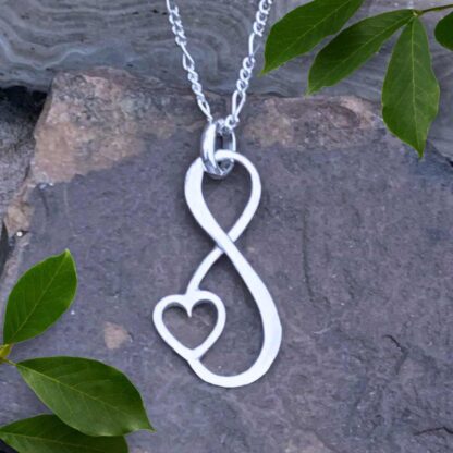 Sterling Infinity Heart Pendant