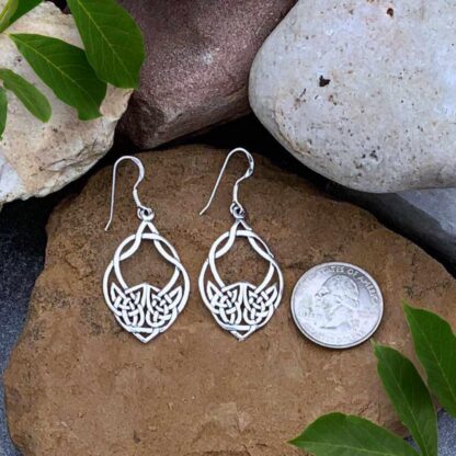 Sterling Silver Celtic Knot Statement Earrings