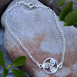 Triskelion Sterling Silver Bracelet