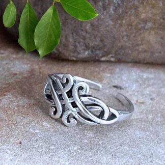 an image of our Sterling Silver Celtic Knot Toe Ring. This is an adjustable toe ring