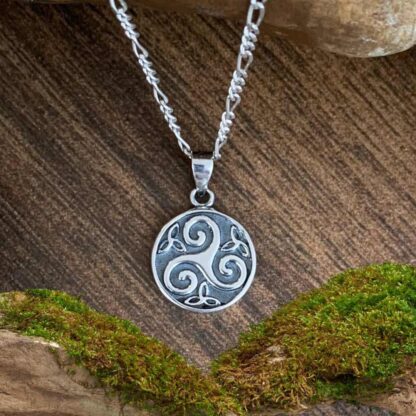 Sterling Triskelion-Trinity Pendant