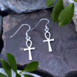 Sterling Ankh Dangle Earrings