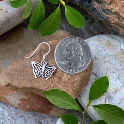 Celtic Butterfly Sterling Silver Dangle Earring