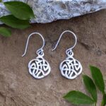 Round Sterling Silver Celtic Knot Earrings