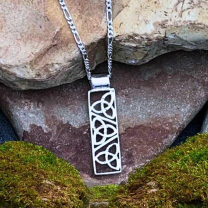 Sterling Silver Triple Triquetra Sterling Pendant