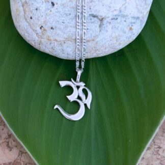 an image an Om Sterling Silver Pendant