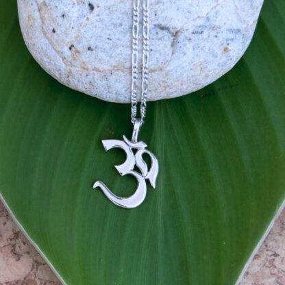 an image an Om Sterling Silver Pendant