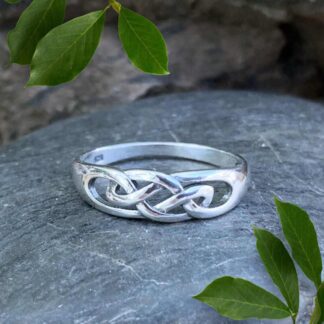 an image of a Celtic Knot Sterling Silver Band Ring