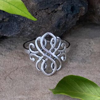 an image of a Celtic Swirl Sterling Silver Ring