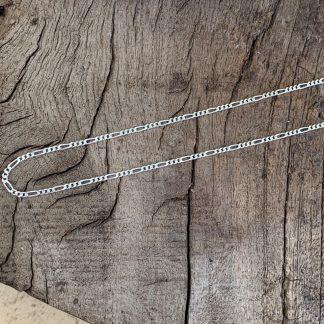 an image of a 16" Display Sterling Silver Figaro Chain with .050 gauge