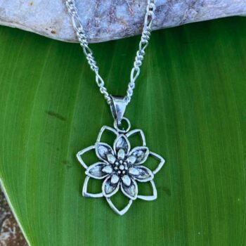 an image of a Blooming Lotus Sterling Silver Pendant