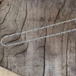 an image of a sterling sivler figaro chain