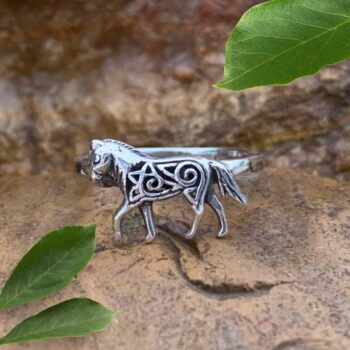 an image of a Sterling Silver Filigree Horse Ring