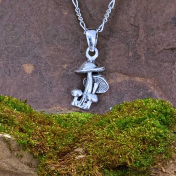 an image of a Sterling Silver Mushroom Cluster Pendant