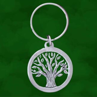 Tree of Life Pewter Keychain