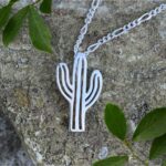 an image of a Saguaro Cactus Sterling Pendant