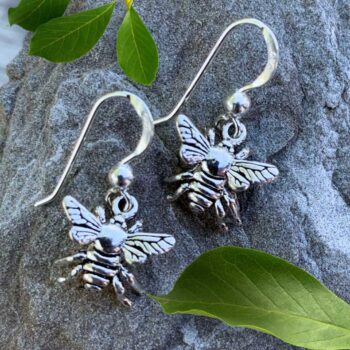 an image of a pair of Sterling Bumble Bee Earrings