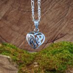 an image of a petite Sterling Silver Celtic Heart Pendant