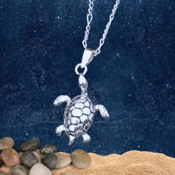 an image of a Sea Turtle Sterling Silver Pendant