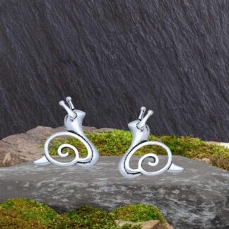 Sterling Snail Stud Earrings